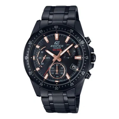 Casio Waterproof Edifice Quartz Sports Shockproof Sapphire Crystal Mens Black Analog