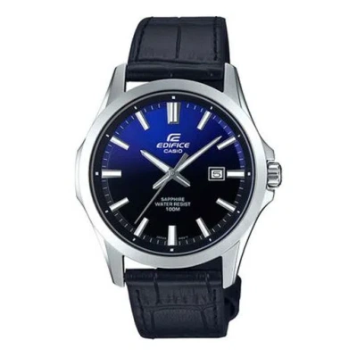 Casio Waterproof Edifice Sapphire Crystal Mens Black Analog