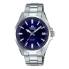 Casio Waterproof Edifice Sapphire Crystal Mens Blue Analog In Metallic
