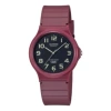 Casio Waterproof Fashion Stylish Analog Watch 'purple Red' In Pink