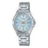 Casio Waterproof Quartz Blue Analog In Metallic