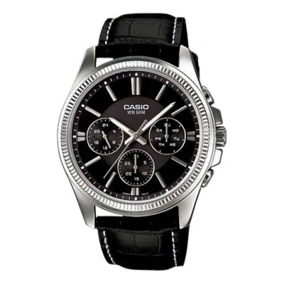 Casio Waterproof Quartz Mens Black Analog
