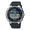 Casio Waterproof Quartz Sports Shockproof Mens Silverblack Digital