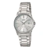 Casio Waterproof Stainless Steel Strap Mens Silver Analog