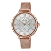 Casio Waterproof Sheen Quartz Sapphire Crystal Rose Gold Analog