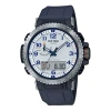 Casio Waterproof Solar Powered Sports Mens Blue Analog/digital Combo