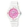 Casio Waterproof Sports Pink Plaid Pink Analog In Neutral