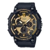 Casio Waterproof Sports Quartz Mens Black/gold Analog
