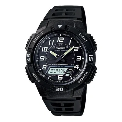 Casio Waterproof Sports Shockproof Solar Powered Mens Black Analog