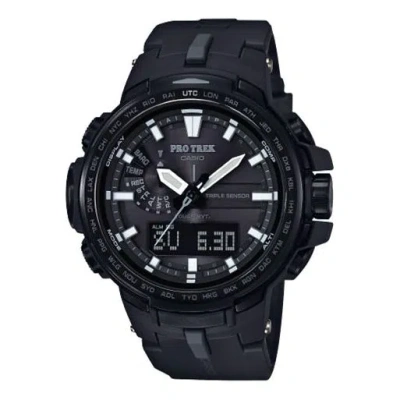CASIO CASIO WATERPROOF SPORTS SHOCKPROOF SOLAR POWERED MENS BLACK ANALOG