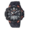 Casio Waterproof Sports Solar Powered Mens Black Analog/digital Combo