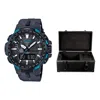 Casio Waterproof Sports Solar Powered Mens Black Analog/digital Combo