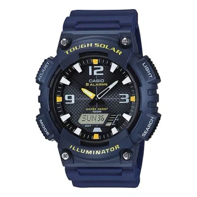 Casio Waterproof Sports Solar Powered Quartz Mens Blue Analog/digital Combo