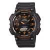 Casio Waterproof Sports Solar Powered Shockproof Mens Black/orange Analog/digital Combo