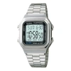 Casio Waterproof Sports Unisex Mens Silver Digital In Metallic