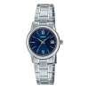 Casio Waterproof Stainless Steel Strap Blue Analog In Metallic