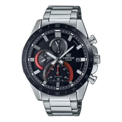 Casio Waterproof Stainless Steel Strap Edifice Mens Silver Analog