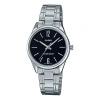 Casio Quartz Stainless Steel Strap Waterproof Mens Silver Analog