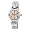 Casio Waterproof Stainless Steel Strap White Analog In Metallic