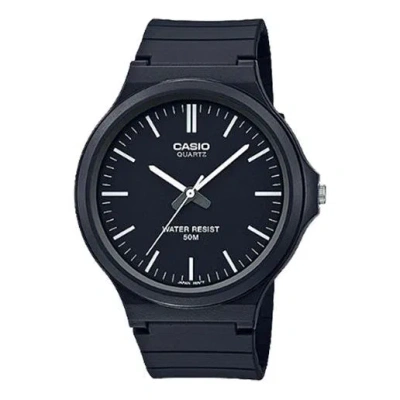 Casio Waterproof Unisex Black Analog In Blue