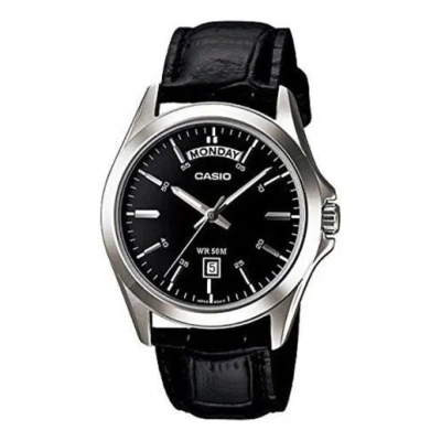 Casio Waterproof Unisex Mens Black Analog