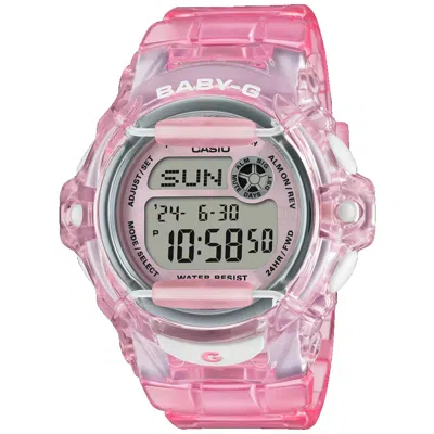 Casio Women's Baby G Bg-169 Series Pink Dial Watch