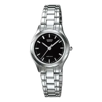 Casio Women's Black Dial Stainless Steel Bracelet Watch - Ltp‑1275d‑1a In Neutral
