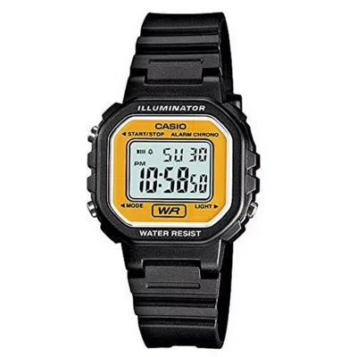 Casio Women's Black Digital Watch With Gold Dial - La-20wh-9adf