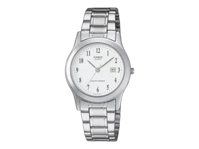 Pre-owned Casio Women's  Analog Ltp1141pa7b Watch In Stainless Steel