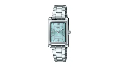 Pre-owned Casio Women's  Analog Ltp1234dd2a Watch In Stainless Steel In Silver