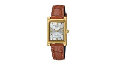Pre-owned Casio Women's  Analog Ltp1234gll7a Watch In Stainless Steel In Silver
