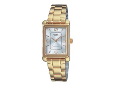 Pre-owned Casio Women's  Analog Ltp1234pg7a Watch In Stainless Steel