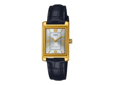Pre-owned Casio Women's  Analog Ltp1234pgl7a2 Watch In Stainless Steel In Silver