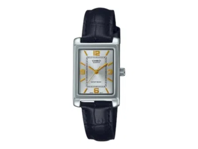 Pre-owned Casio Women's  Analog Ltp1234pl7a2 Watch In Stainless Steel In Silver