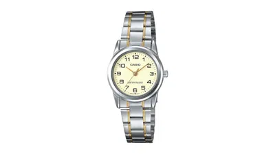 Pre-owned Casio Women's  Analog Ltpv001sg9b Watch In Stainless Steel In Silver