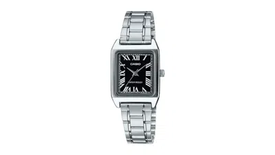 Pre-owned Casio Women's  Analog Ltpv007d1b Watch In Stainless Steel In Silver