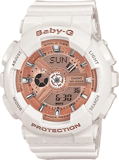 Pre-owned Casio Women's  Babyg Ba1107a1 Watch In Resin In Brown