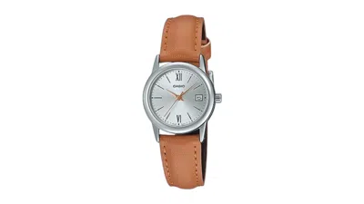 Pre-owned Casio Women's  Classic Ltpv002l7b3 Watch In Stainless Steel In Silver