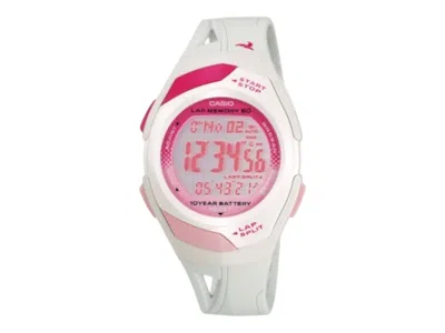 Pre-owned Casio Women's  Digital Str3007 Watch In Resin In Brown