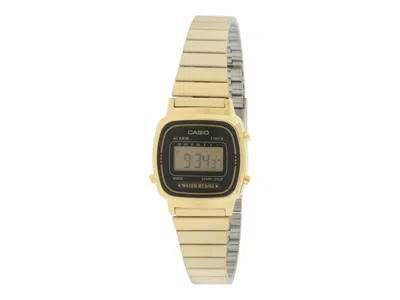 Pre-owned Casio Women's  Gold La670wga1d Watch In Stainless Steel In Silver