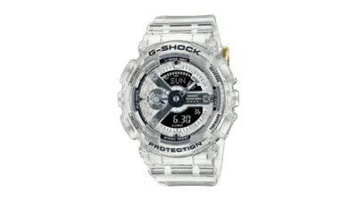 Pre-owned Casio Women's  Gshock 40th Anniversary Clear Remix Gmas114rx7a Watch In Resin In Brown