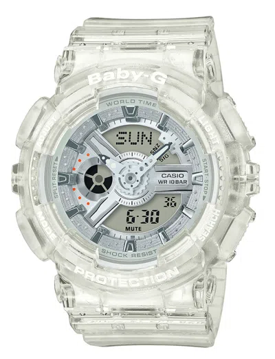 Pre-owned Casio Women's  Gshock Babyg Ba110cr7a Watch In Resin In Brown