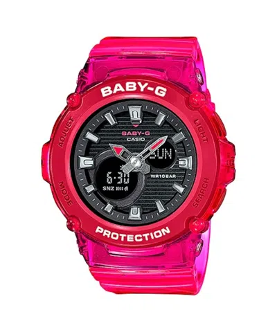 Pre-owned Casio Women's  Gshock Babyg Bga270s4a Watch In Resin In Brown