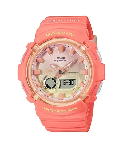Pre-owned Casio Women's  Gshock Babyg Bga280aq4a Watch In Resin