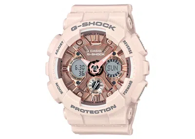 Pre-owned Casio Women's  Gshock Gmas120mf4acr Watch In Resin In Brown