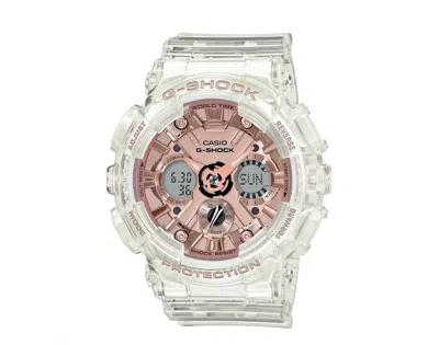 Pre-owned Casio Women's  Gshock Gmas120sr7a Watch In Resin In Brown