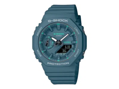 Pre-owned Casio Women's  Gshock Gmas2100ga3a Watch In Stainless Steel In Silver