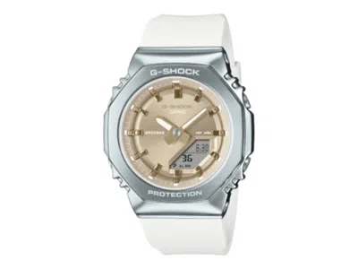 Pre-owned Casio Women's  Gshock Gms21107a9 Watch In Stainless Steel In Silver