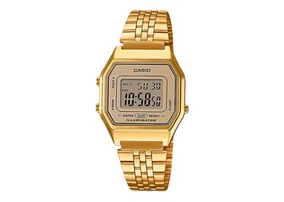 Pre-owned Casio Women's  Gshock La680wga9 Watch In Stainless Steel In Silver