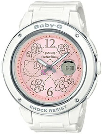 Pre-owned Casio Women's  Gshock X Hello Kitty Bga150kt7b Watch In Resin